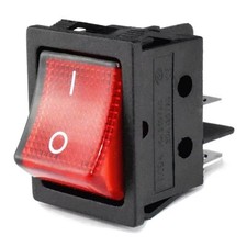 LINCAT NE14 RED NEON ROCKER SWITCH POWER ON OFF CHIP SCUTTLE GRIDDLE OVEN 30AMP