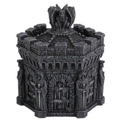 Veronese Design 5 1/4 Inches Gargoyle Hexagon Warden Of Souls Trinket Box Resin