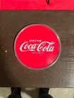 Vintage Coca Cola Sign Round  FRAMED 5 INCH SIGN