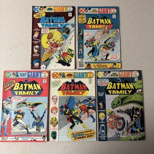 Batman Family Giant Comic Lot 1 2 3 4 5 Key Vintage Bronze Lot Of 5 Fine To Vf