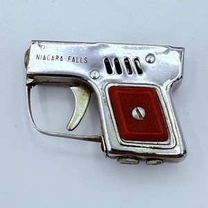 Vintage Mini Pistol Gun Lighter Made in Japan - Red Grip - Niagara Falls