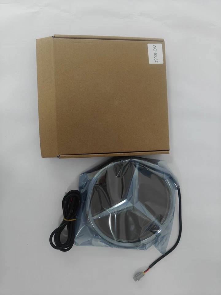 For 16-20 Benz E Class Chrome Mirror Car Led Emblem Badge Grill Logo Star Light - Imagem 4 de 4