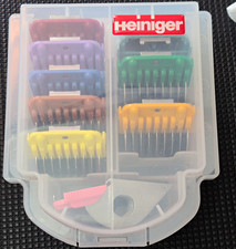 Heiniger Multicolour Clipper Guide Comb Guards Set 7 Heads w/ Storage Case