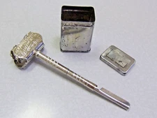 Antique Griffon Lather Catcher SE Safety Razor / Strop Set in tin Case