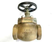 CRANE 7TF Bronze Globe Valve 3" NPT 150-S / 300-CWP Bolted Bonnet, PTFE Disc
