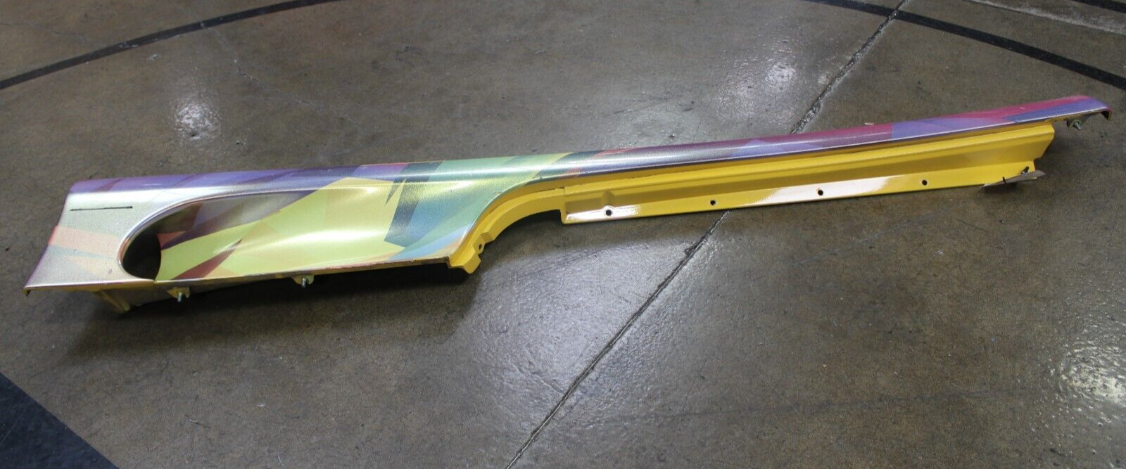 Ferrari 360, LH, Left, Rocker Panel, Yellow, Wrapped, Dmg, Used, P/N 66099510