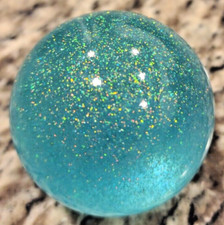 Vintage Aqua Metal Flake Custom Shift Knob Hot Rod Rat Rod Mooneyes Rat Fink