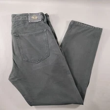 Dockers Straight Fit Flat Front Gray Chino Pants Mens Size Actual 34x28