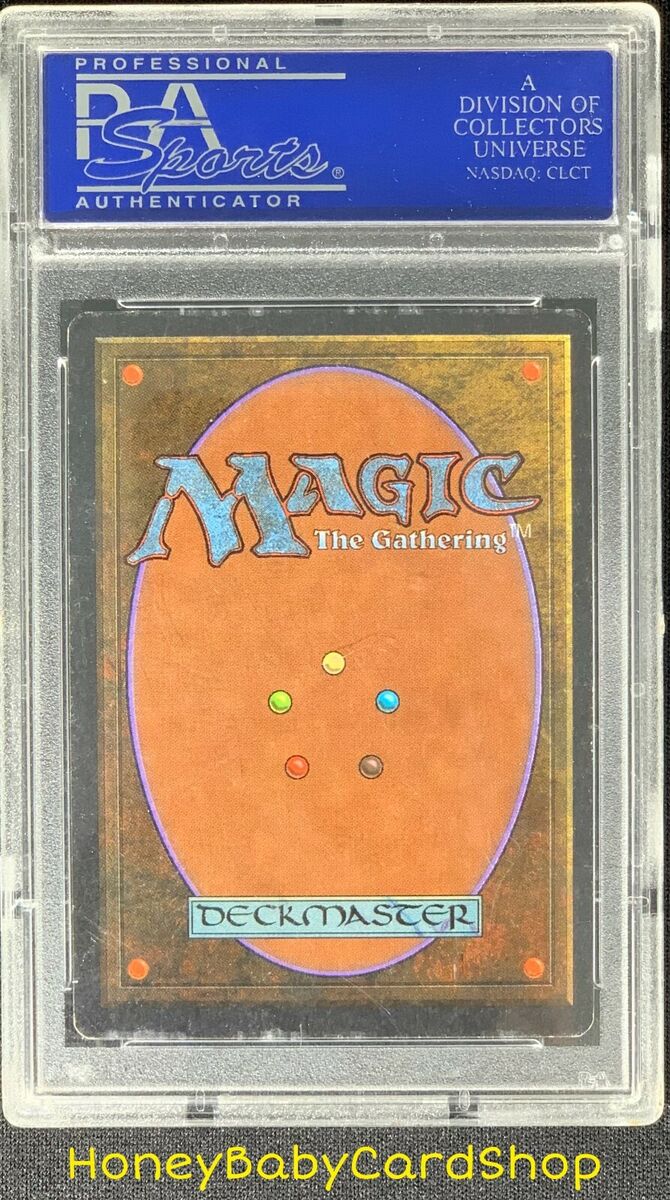 MTG Unlimited Edition 1993 Ancestral Recall PSA 9 Mint Old MTG Unlimited Edition 1993 Ancestral Recall PSA 9 Mint Old