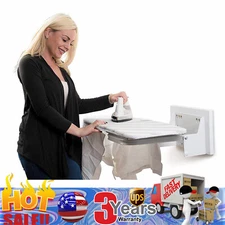 Wall-Mounted Ironing Board 180° Swivel Foldable Steam Iron Rest Space Saving
