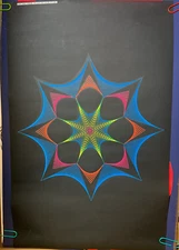 TIME WARP VINTAGE 1970 BLACKLIGHT HEADSHOP POSTER By PRO ARTS -NICE!