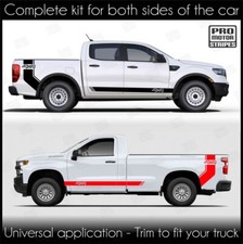 Bed Box Side Rocker Stripes Decal For Chevrolet Silverado Colorado S10 Wt Lt Ev