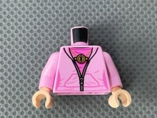 LEGO Female Minifigure Torso Dark Pink Shirt Bright Pink Jacket Time Turner