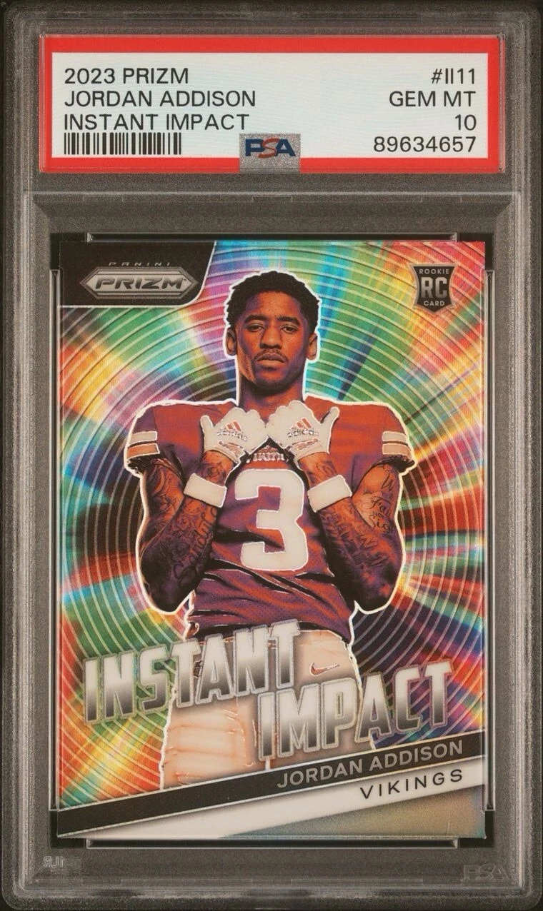 Jordan Addison Panini Prizm Instant Impact #II11 Base