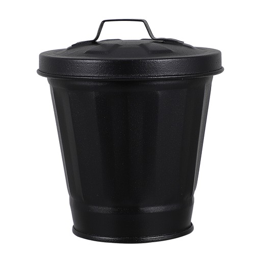 Mini Garbage Bin Flowerpot Can Tabletop Trash Can with Lid Wastebasket Waste Bin - Picture 1 of 5