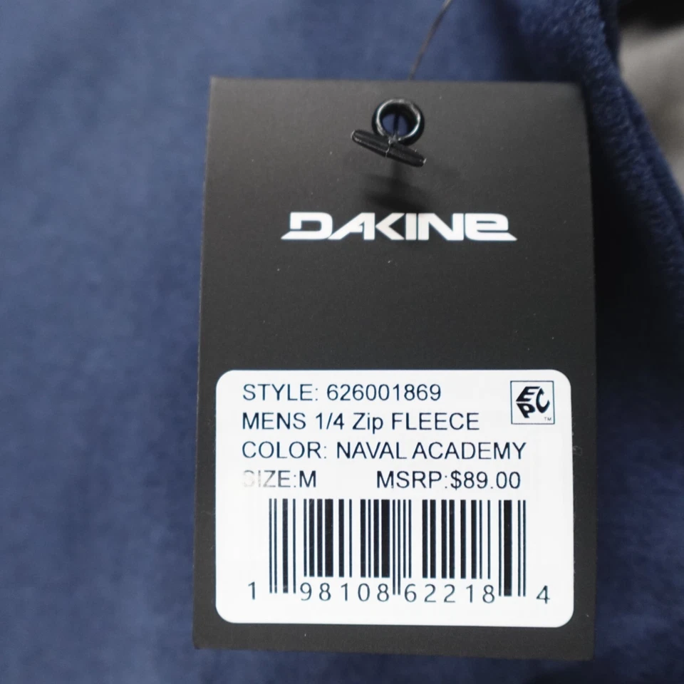 Pullover polar Dakine 1/4 cremallera Naval Academy azul elástico para hombre talla M $89 Foto 4 de 4