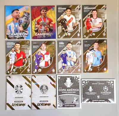 Copa America & Euro Cup 2024 3 Reyes Trading Cards Gold & Trading Cards 3D