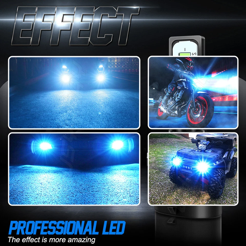 Para Dodge RAM 1500 2500 3500 1994-2001 2 piezas 880 luces antiniebla LED bombillas azul hielo Foto 2 de 4