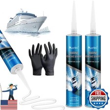10oz Marine Adhesive Sealant, Fast Cure, UV-Proof, Waterproof for Boats, Deck