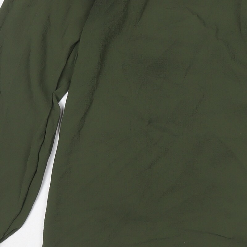 Select Womens Green Polyester Basic Blouse Size 1… - image 10