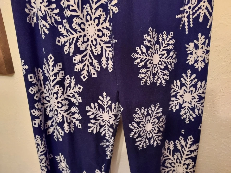 Leggings Agnes & Dora Copo de Nieve - Azul/Blanco, Talla: S/M Foto 4 de 4