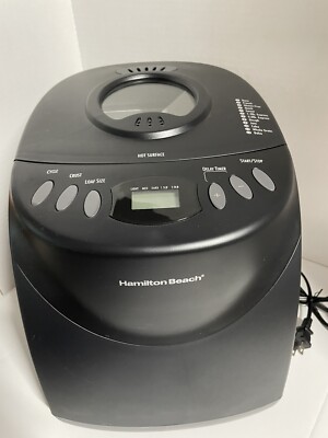 Hamilton Beach 29882C Breadmaker - Black. Makes Very Tasty Bread And More.