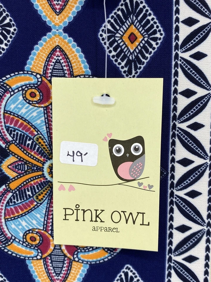 "Ropa Pink Owl, vestido floral multicolor, talla grande nueva con etiquetas manga 3/4""" Foto 3 de 4
