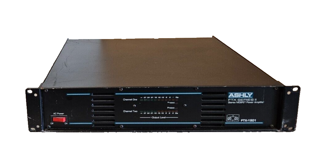 Ashly FTX-1501 Series II MOSFET Power Amp 175W RMS @ 8 Ohms Stereo