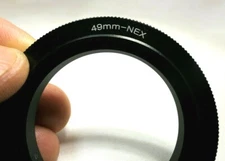 49mm Macro Close-Up Reverse Lens Adapter Ring For Sony E-Mount ILCE camera α6500