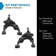 TRQ Front Lower Control Arms Left/Right Pair for Sequoia Tundra Pickup Truck