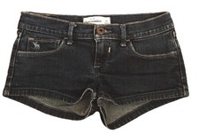 Abercrombie Dark Blue Denim Jeans Short Shorts Girls Size 12