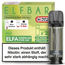 Elfbar Elfa Prefilled Pod - 20 mg/ml - über 30 Flavours (jeweils 2 Stück)