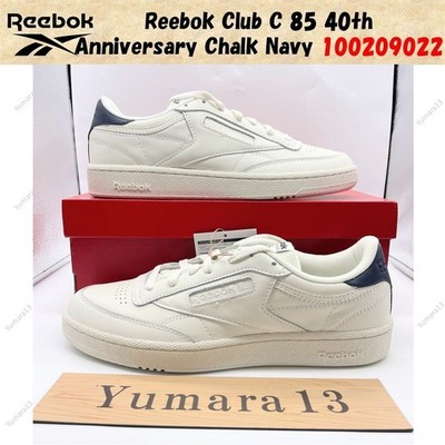 Reebok Club C 85 40th Anniversary Chalk Navy 100209022 Men's Size
