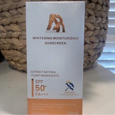 Amy Rose Whitening Moisturizing Sunscreen SPF 50+ PA+++ 50ml Waterproof