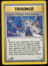 Pokemon 1st Ed Neo Destiny - Impostor Professor Oak's Invention - Rare - 94 on eBay