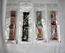 4 Pack Stretchy Solo Loop Compatible with Apple Watch Bands