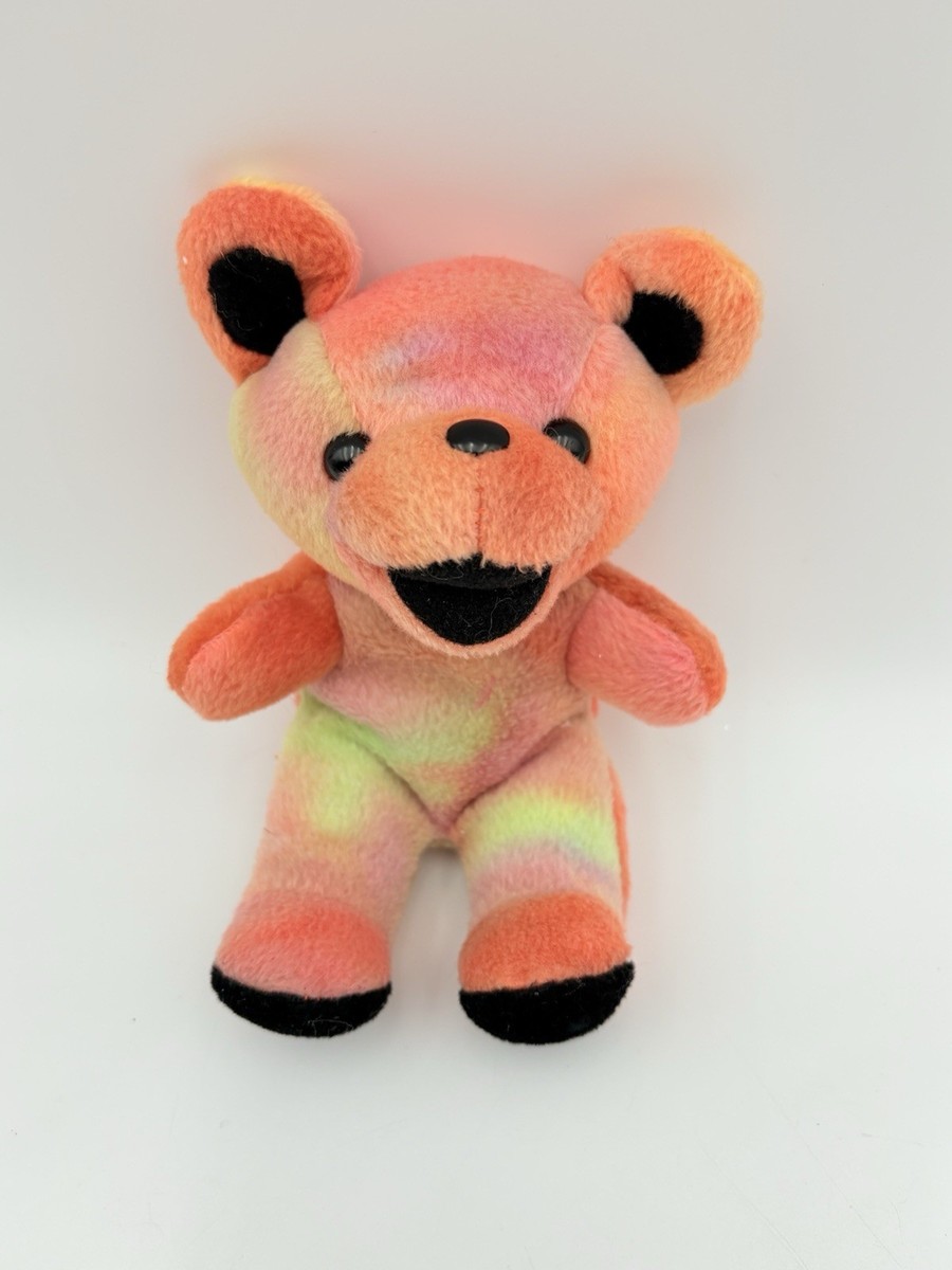 Grateful Dead Bear Plush Sugaree Liquid Blue Pink Peach Dead