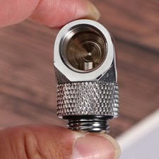 2 Pcs Computer Gpu Water Cooler Cooling Block Thread Hose Connector