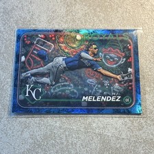 Topps 2024 Holiday MJ Melendez Kansas City Royals Blue Metallic Holiday Tree H89