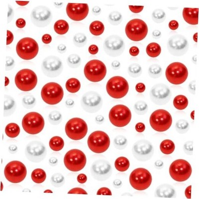 Penta Angel Pearl Vase Fillers 120Pcs 14mm 10mm 8mm Floating Faux Red, White