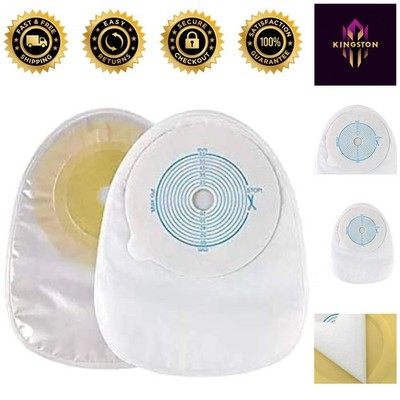 Odor-Locking Disposable Colostomy Bags - 10 One-Piece, Air-Permeable, 20-65MM