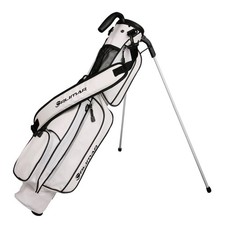 Orlimar Pitch 'N Putt Elite Synthetic Leather Sunday Stand Golf Bag White Black