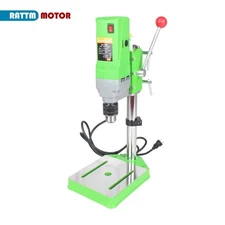 US SHIP】710W 110V Mini Bench Drill Press 60mm Stroke Drill Chuck 1.5-13mm