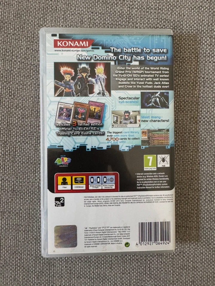 psp YU-GI-OH GX Tagforce Tag Force 5 YUGIOH (Works In US) REGION FREE PAL - Image 2 of 3