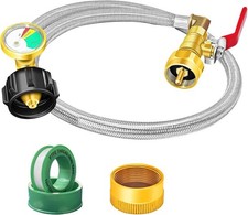 Upgraded Propane Refill Adapter Hose Kit, 36" Propane Refill Hose for 1 lb. T...
