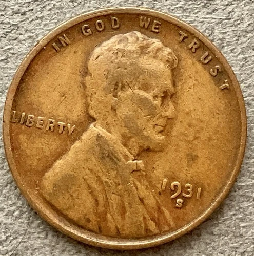 1931-S   Lincoln Wheat Cent  [VG] Very Good Details - Better Grade ~ B627