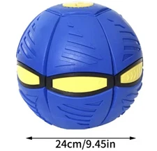 Flying Saucer Ball Flying Toys Outdoor Fun Toys for Boys Girls pets color blue 