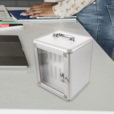 Wall Mounted Cell Phone Locker Storage Cabinet Multi Slot Lockable Metal Phone O