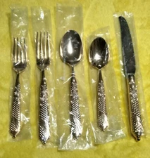 5 pieces set Yamazaki BYZANTINE GOLD 18/8 Electroplate Laslo china Silverware