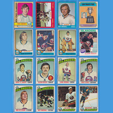 1970's New York Islanders Lot (16 cards, Low-Grade) Vintage Topps Hockey